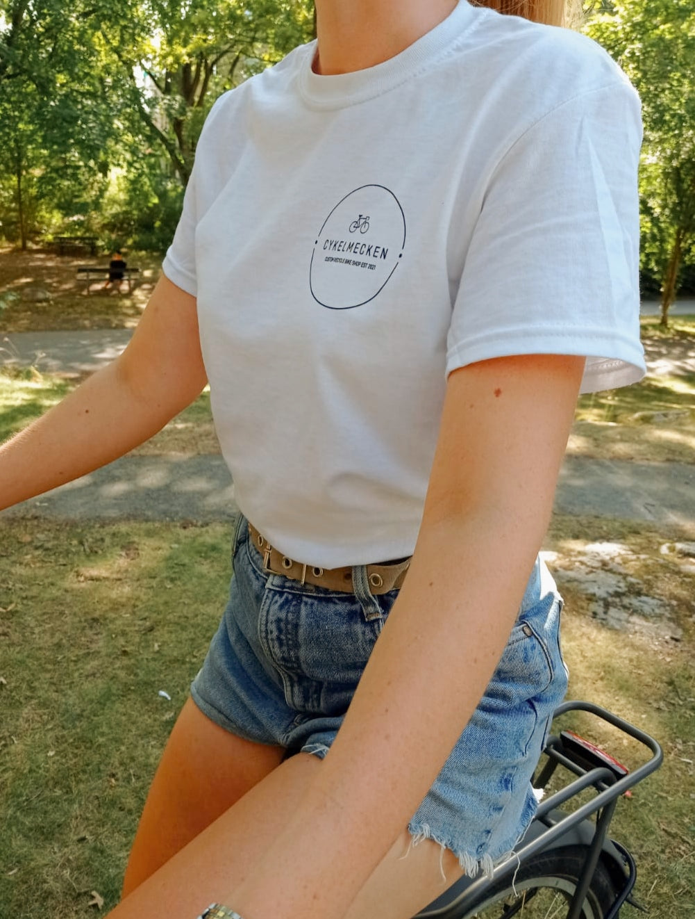 Cykelmecken T-shirt Hvid