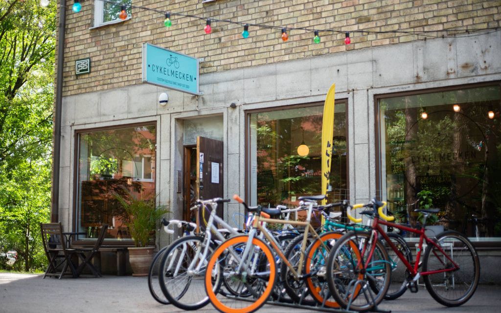The Cykelmecken shop on Blommensbergsvägen in Aspudden